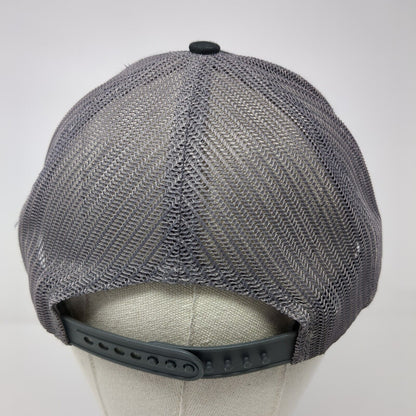 Salute Apparel Snapback Trucker Hat Black One Size Embroidered Logo