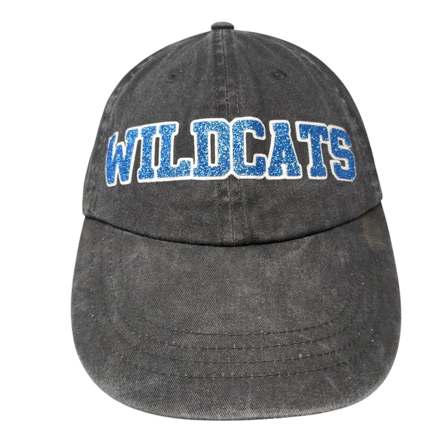 Wildcats Cheer Slideback Hat Gray One Size Adjustable Anvil 6 Panel