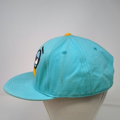 Disney Perry the Platypus Character Face Snapback Blue One Size Hat Flat Brim