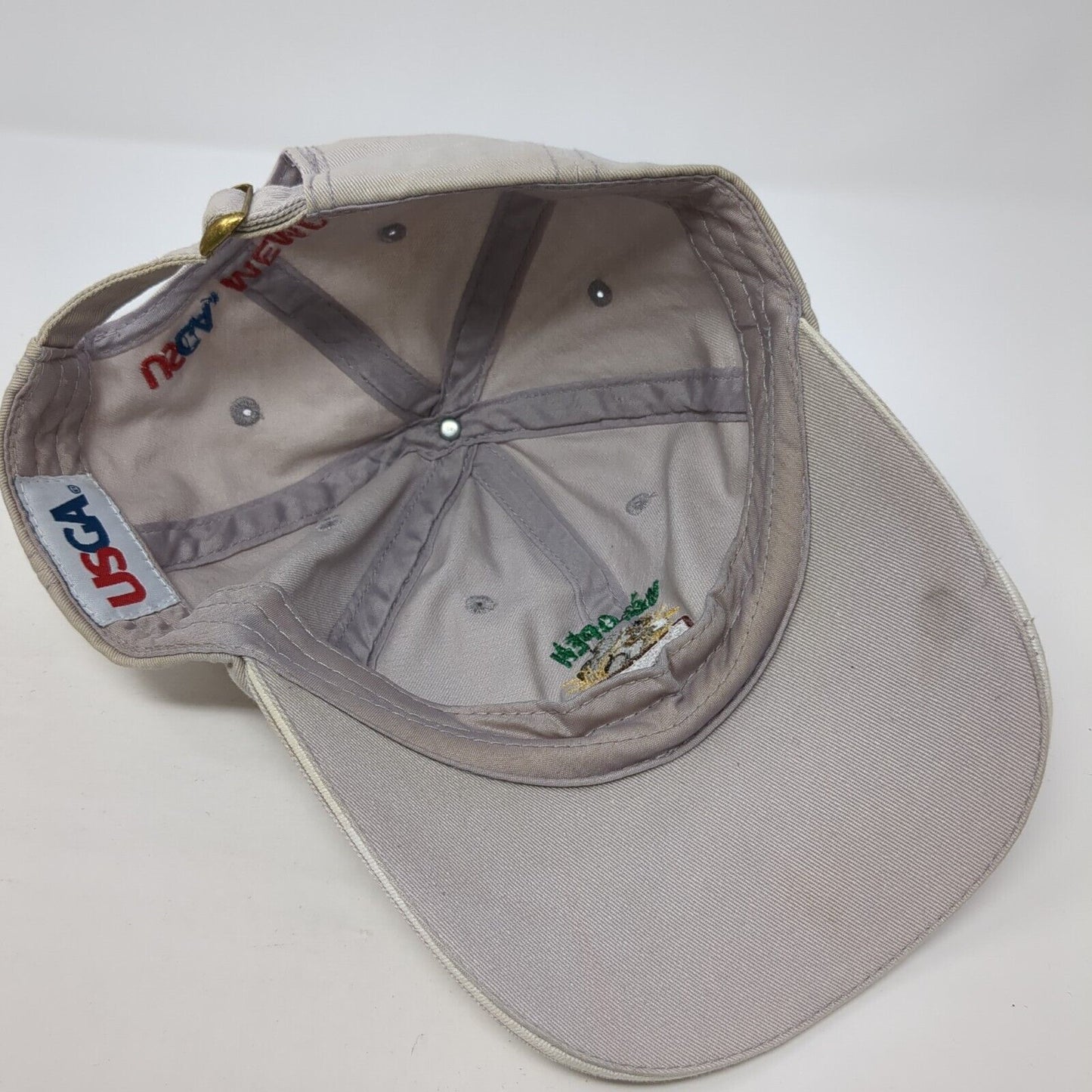 U.S. Open 2016 Oakmont Slideback Hat Tan One Size Adjustable Squirrel