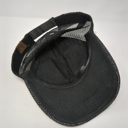 C.C Exclusives Strapback Mesh Back Trucker Hat Gray One Size 6 Panel