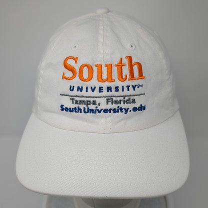 South University Tampa Florida Fitted Baseball Cap White XL Flexfit Yupoong
