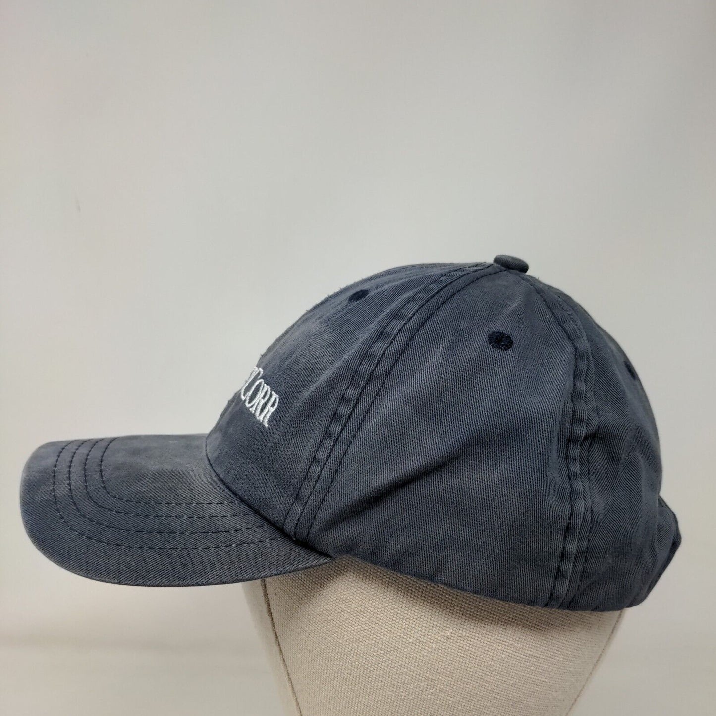 SeverCorr Strapback Hat Blue OSFM Adjustable Embroidered 6 Panel Cotton