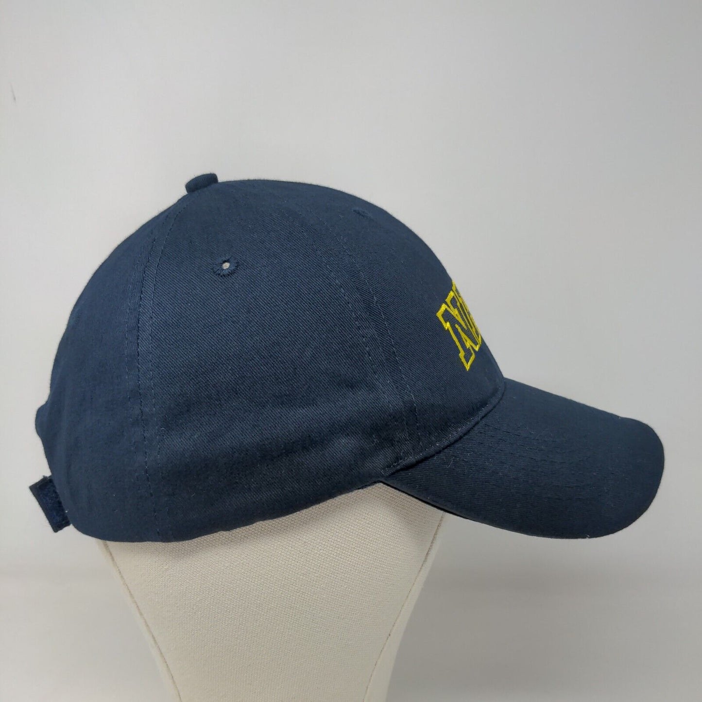 Eagle Crest Men's Strapback Hat Blue Size OSFM Embroidered Navy Logo 100% Cotton