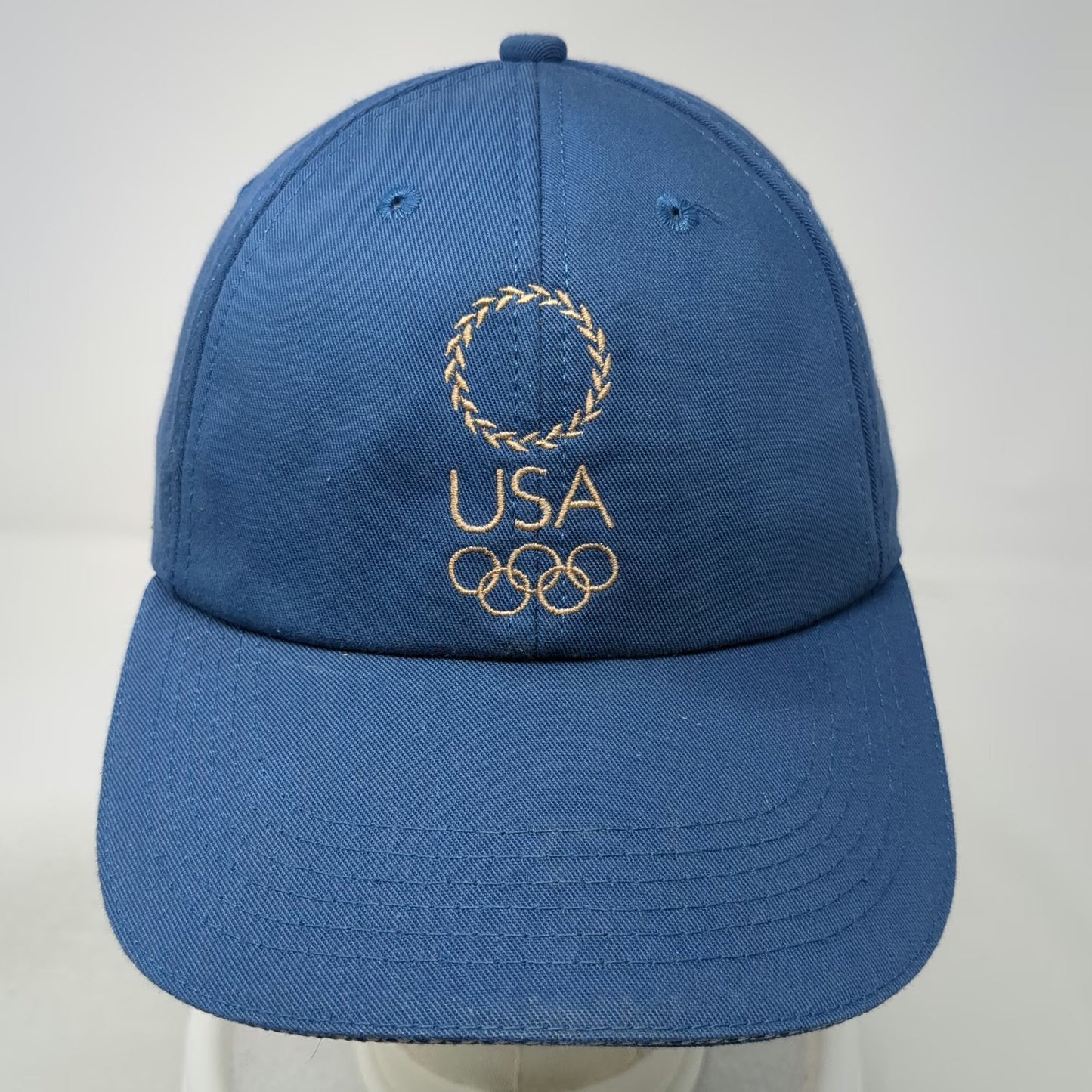 K-Products Baseball Cap Blue One Size Olympic Rings American Flag Strapback Hat