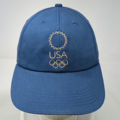 K-Products Baseball Cap Blue One Size Olympic Rings American Flag Strapback Hat