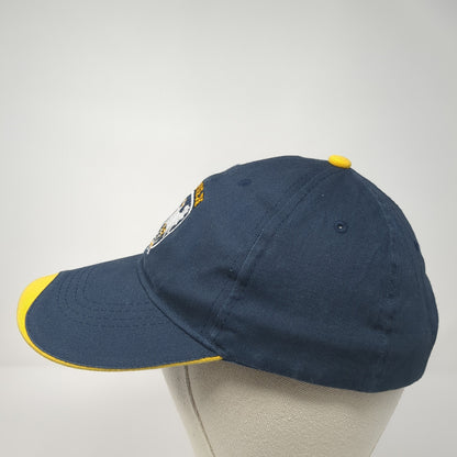 Movax Strapback Hat Blue One Size Adjustable Embroidered Logo Hit Wear