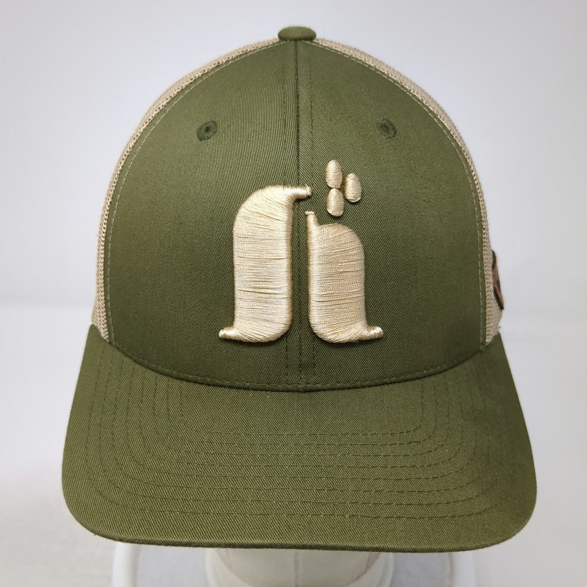 Yupoong Trucker Hat Green Beige One Size Hacienda Alsacia Starbucks Coffee Farm