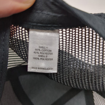 Trinity Snapback Trucker Hat Gray OSFA Mesh Back Leather Patch Richardson