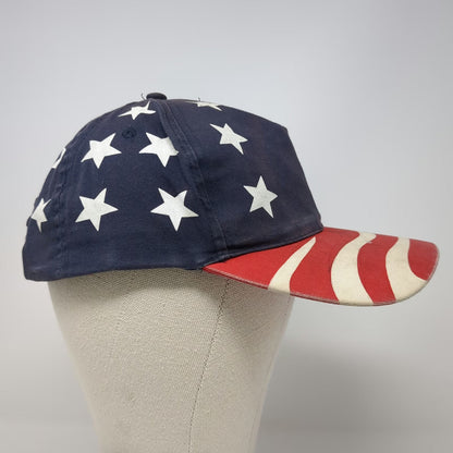 Otto 5 Panel Blue Red White One Size Stars Stripes Patriotic Flag Snapback Hat