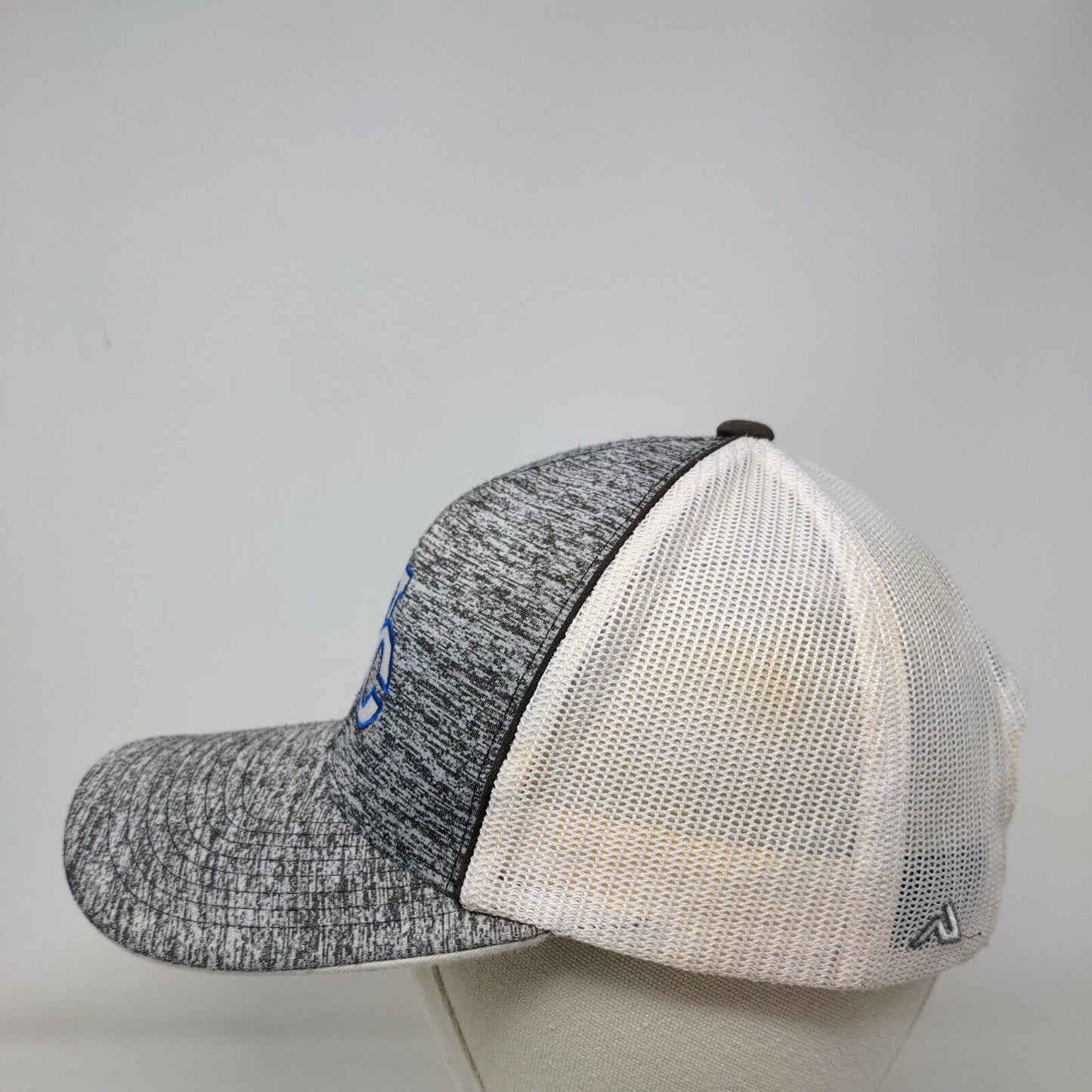 WC Snapback Mesh Back Trucker Hat Gray OSFA Colorblock Pacific Headwear