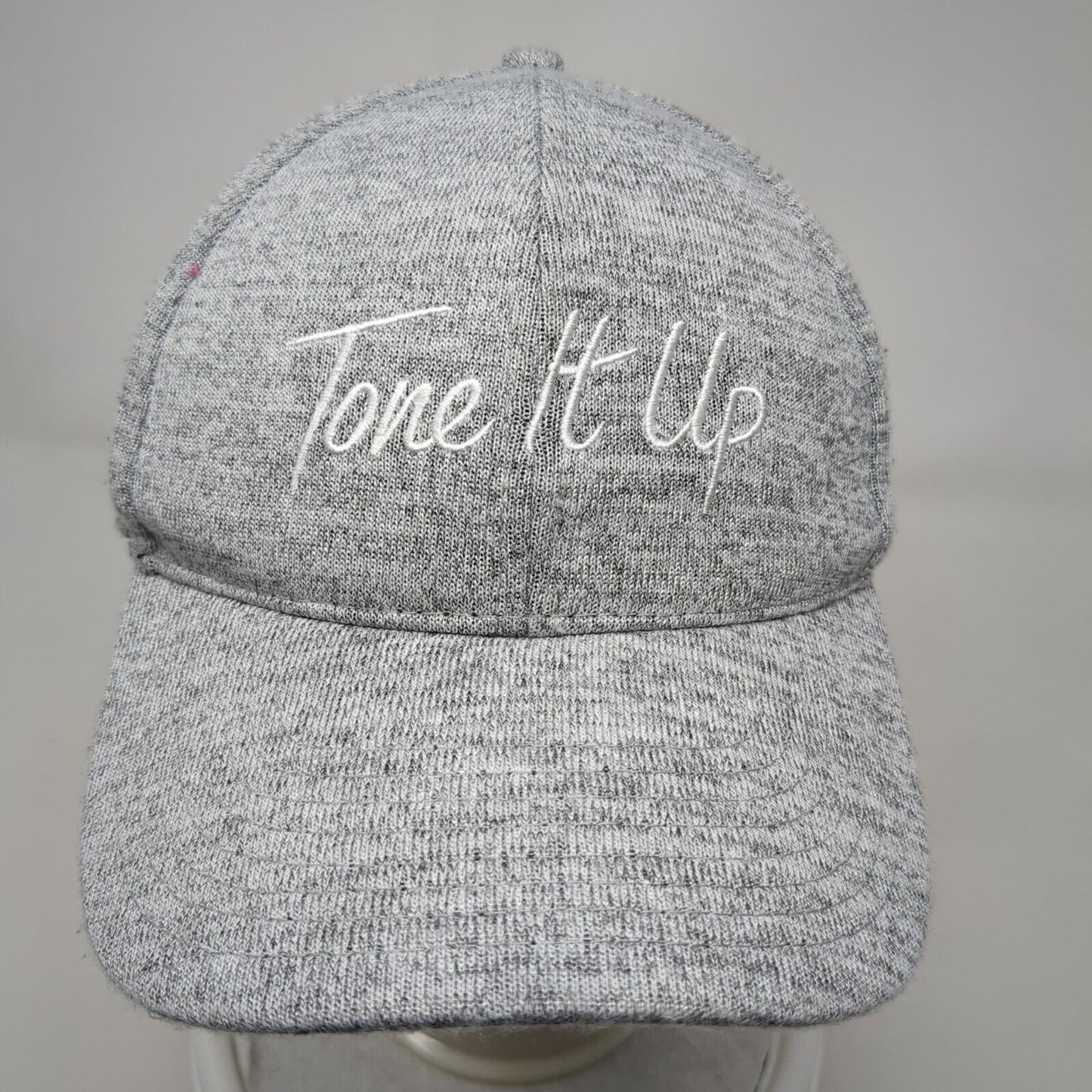 Tone It Up Snapback Hat Gray OSFA Adjustable Embroidered 6 Panel