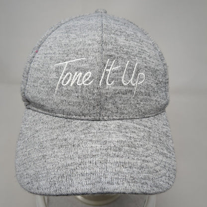 Tone It Up Snapback Hat Gray OSFA Adjustable Embroidered 6 Panel