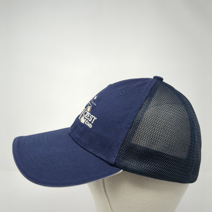 Ridgecrest Golf Club Slideback Mesh Back Trucker Hat Blue One Size Dpc