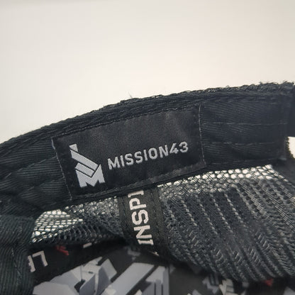 American Flag Mission43 Snapback Trucker Hat Black One Size Mesh Back