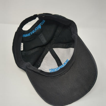 Sandvik Slideback Hat Black 58cm Adjustable Embroidered Solid 6 Panel
