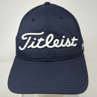 Titleist Trucker Hat Blue White One Size Mesh Back Snapback FJ Pro V1 Golfing