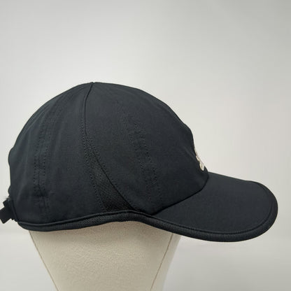 Adidas Baseball Cap Black One Size Climalite Performance Strapback Training Hat