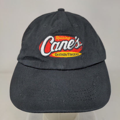 Raising Cane's Chicken Fingers Strapback Hat Black One Size Embroidered