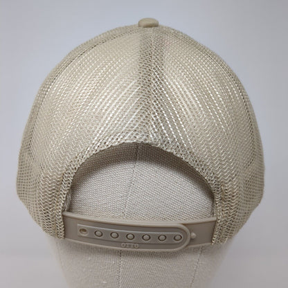 Last Night We Let The Liquor Talk Rope Trucker Hat Tan One Size Otto