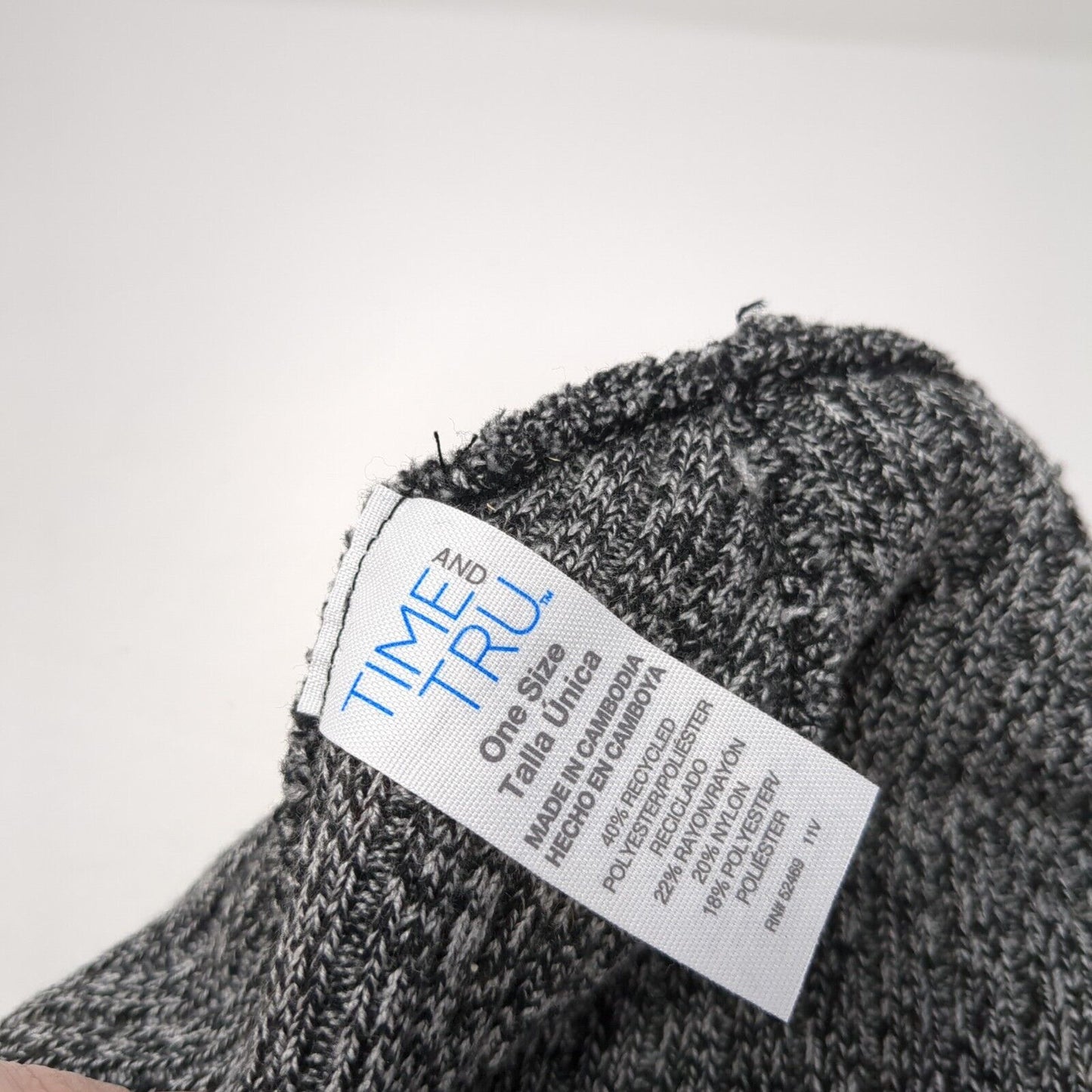 Time And Tru Knit Beanie Hat Multicolor One Size Stretch Outdoor Blank