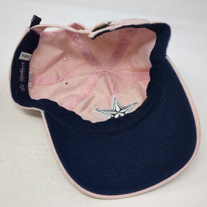 Dallas Cowboys NFL Authentic Pink Blue Hat One Size Cap Star Logo Slideback