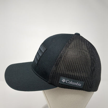 Columbia Tree Flag Unisex Fitted Hat Black S/M Embroidered Patriotic Mesh Back