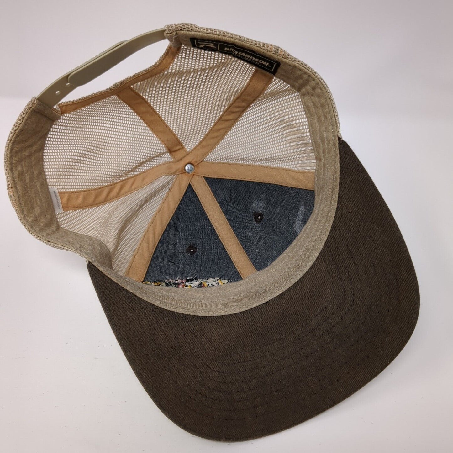 Beer Guys Saloon Snapback Trucker Hat Brown M/L Mesh Back Richardson