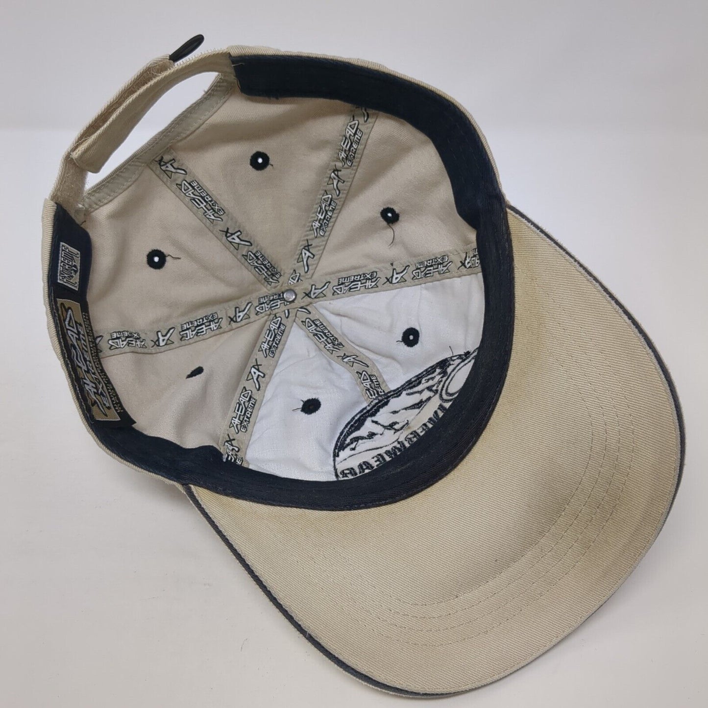 Riverwear Strapback Hat Tan One Size Adjustable Embroidered Extreme Fit Ahead