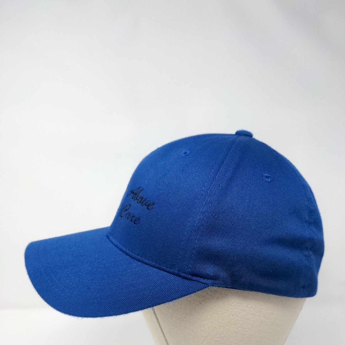 A Cut Above Lawn Care Fitted Hat Blue L/XL Flexfit 6 Panel Port Authority