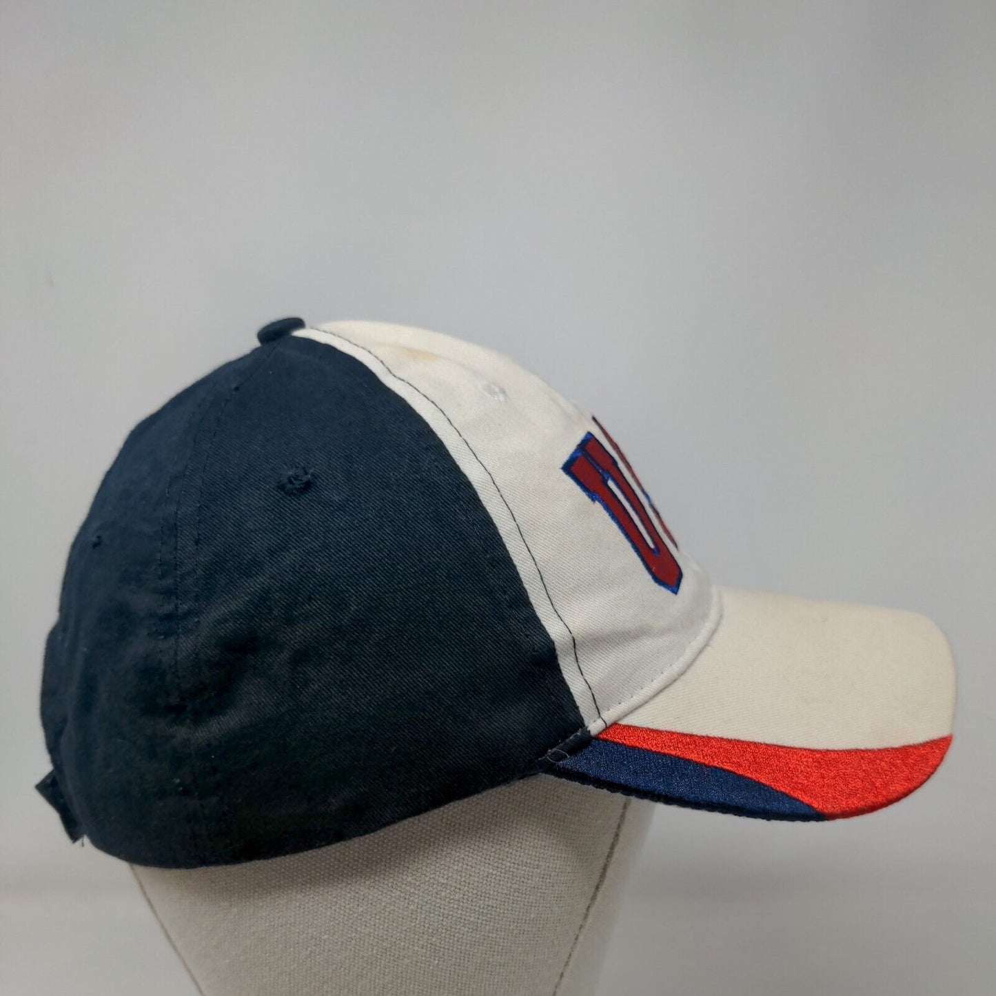 USA Strapback Hat Multicolor OSFM Adjustable Embroidered Patriotic Eagle Crest