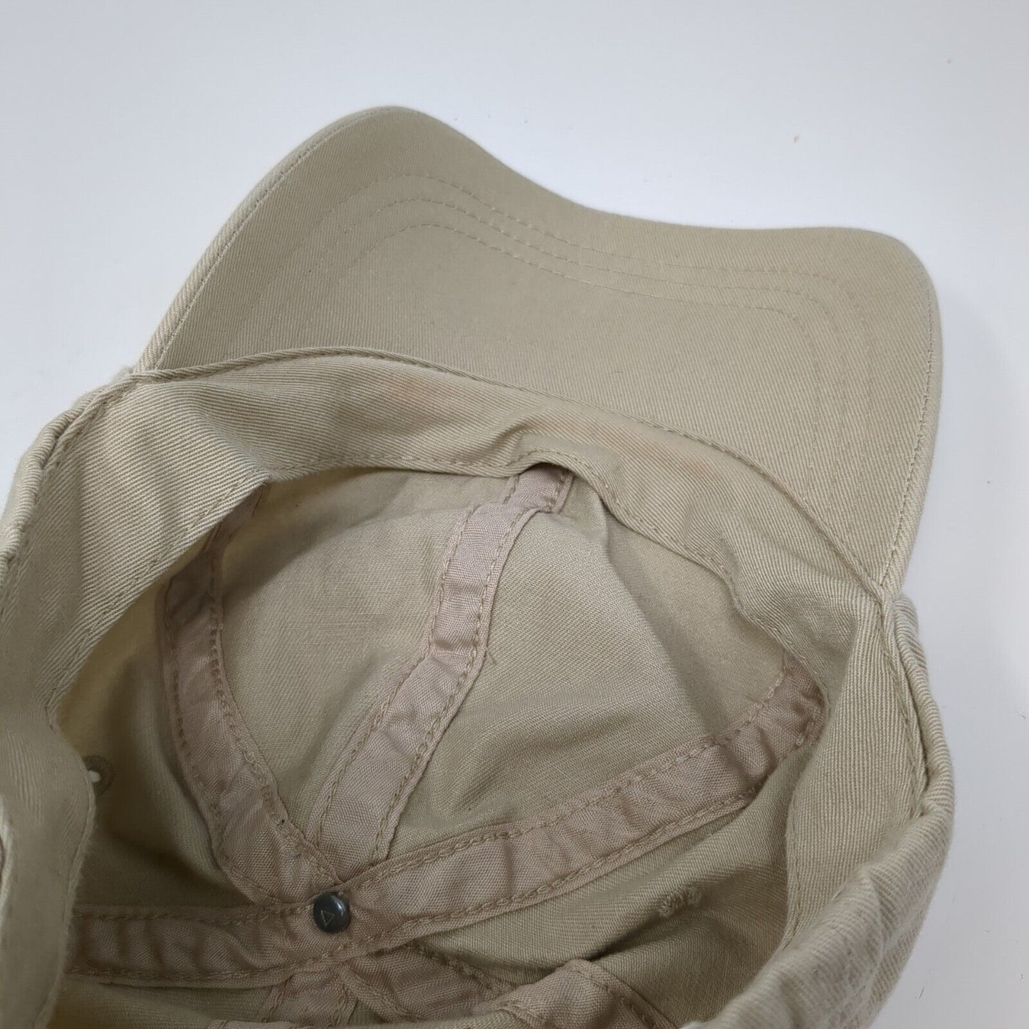 Unbranded Strapback Hat Tan One Size Adjustable Solid Blank 6 Panel