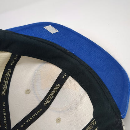 Golden State Warriors NBA Mitchell & Ness Snapback Hat White Blue One Size Flat