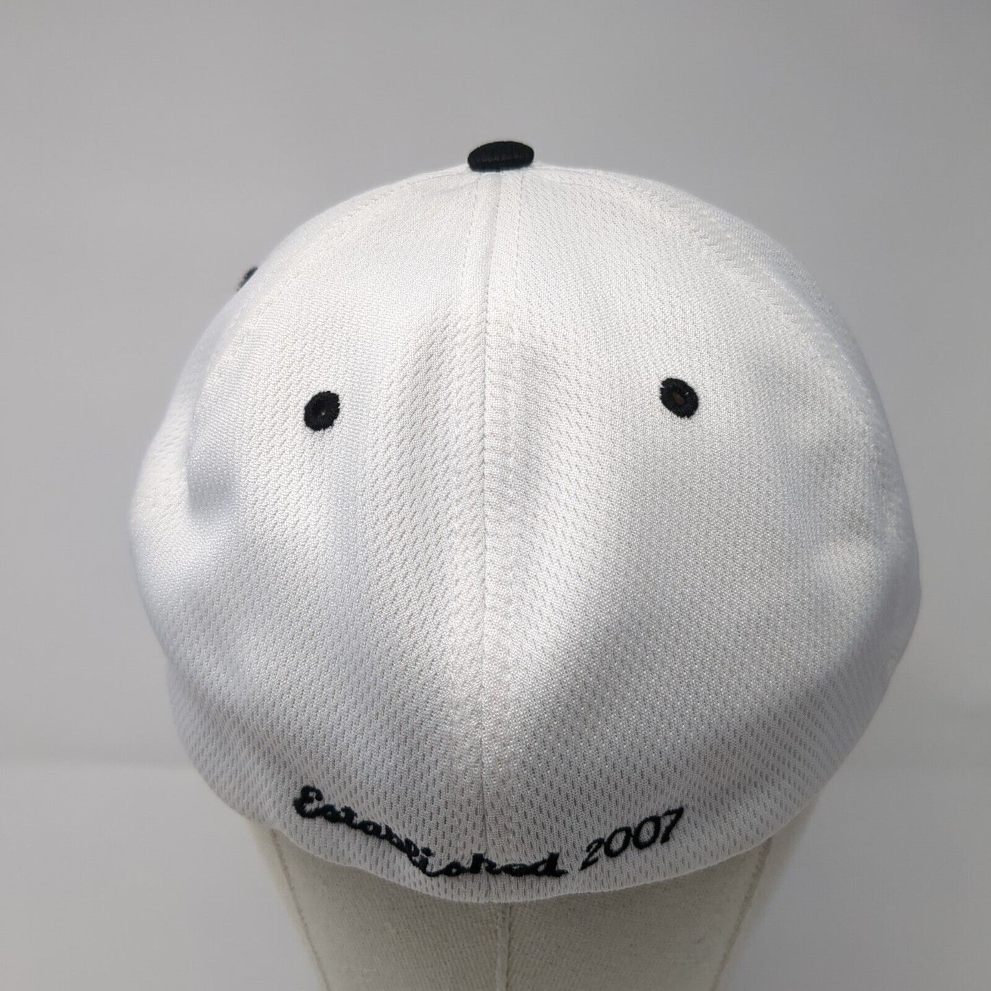 Letter F Established 2007 Fitted Hat White L-XL Richardson Dryve 6 Panel