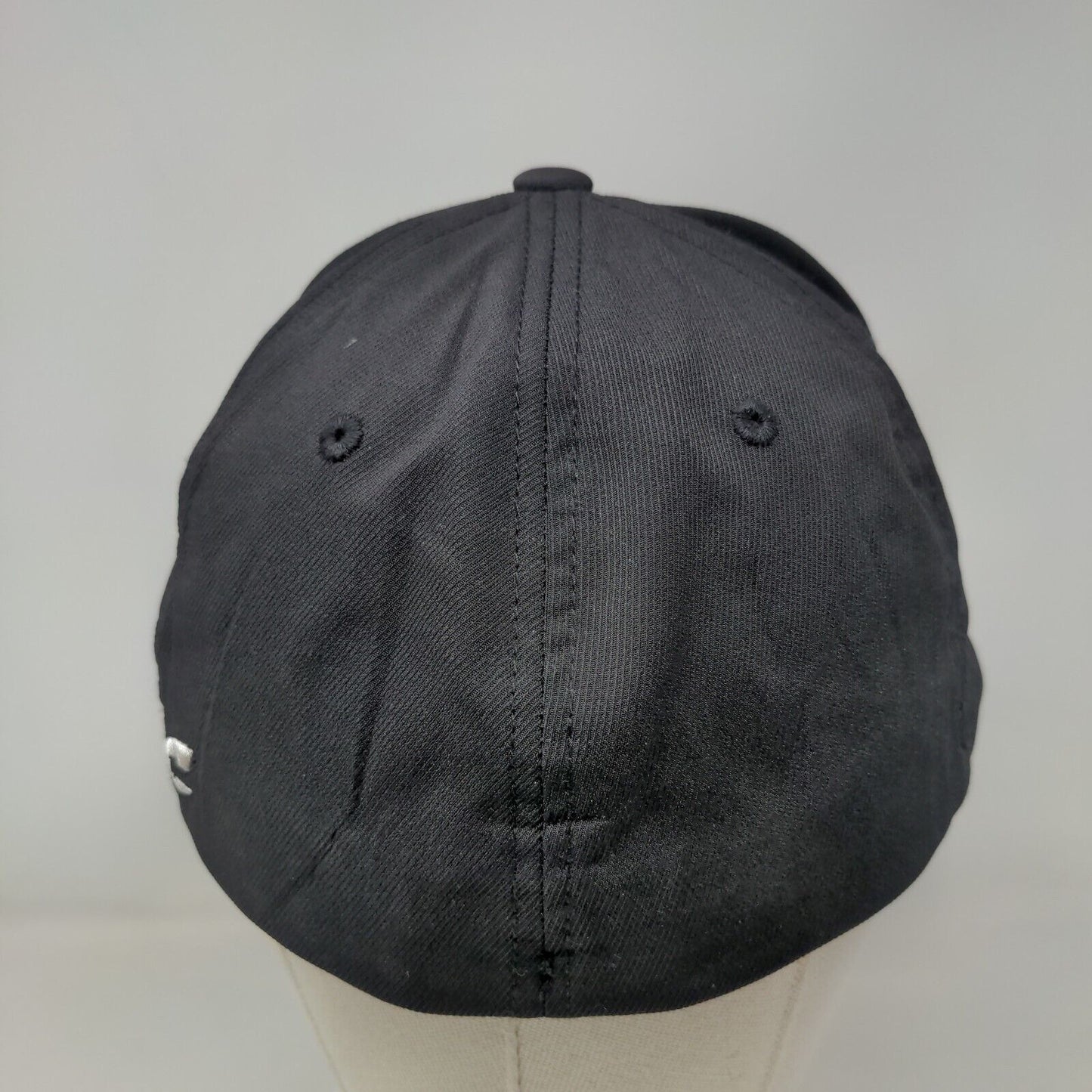 Champro Fitted Hat Black L/XL C Fit Lightweight Embroidered Vented Holes 6 Panel