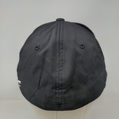 Champro Fitted Hat Black L/XL C Fit Lightweight Embroidered Vented Holes 6 Panel