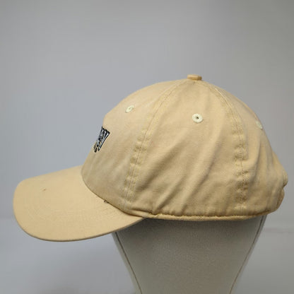 Ahead Baseball Cap Yellow One Size Raceway Golf Club Slideback Crossed Flags hat