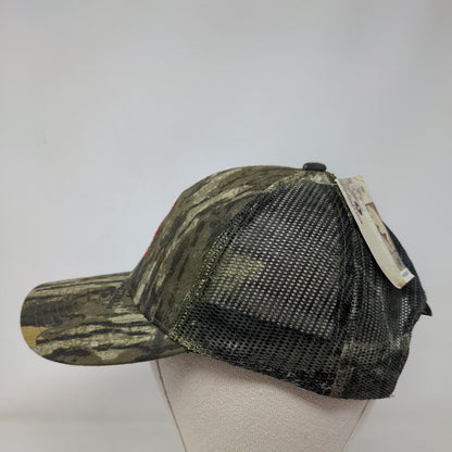 RK Oil LLC Strapback Trucker Hat Camouflage OSFM Adjustable Mesh Back W/Tags