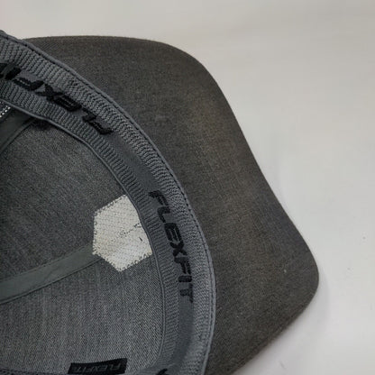 Travis Mathew Patch Fitted Mesh Back Trucker Hat L/XL Gray Flexfit