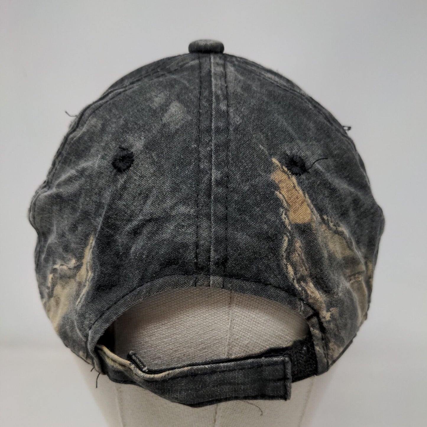 Signatures Strapback Hat Camo OSFM Adjustable 6 Panel Vent Holes