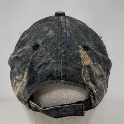 Signatures Strapback Hat Camo OSFM Adjustable 6 Panel Vent Holes