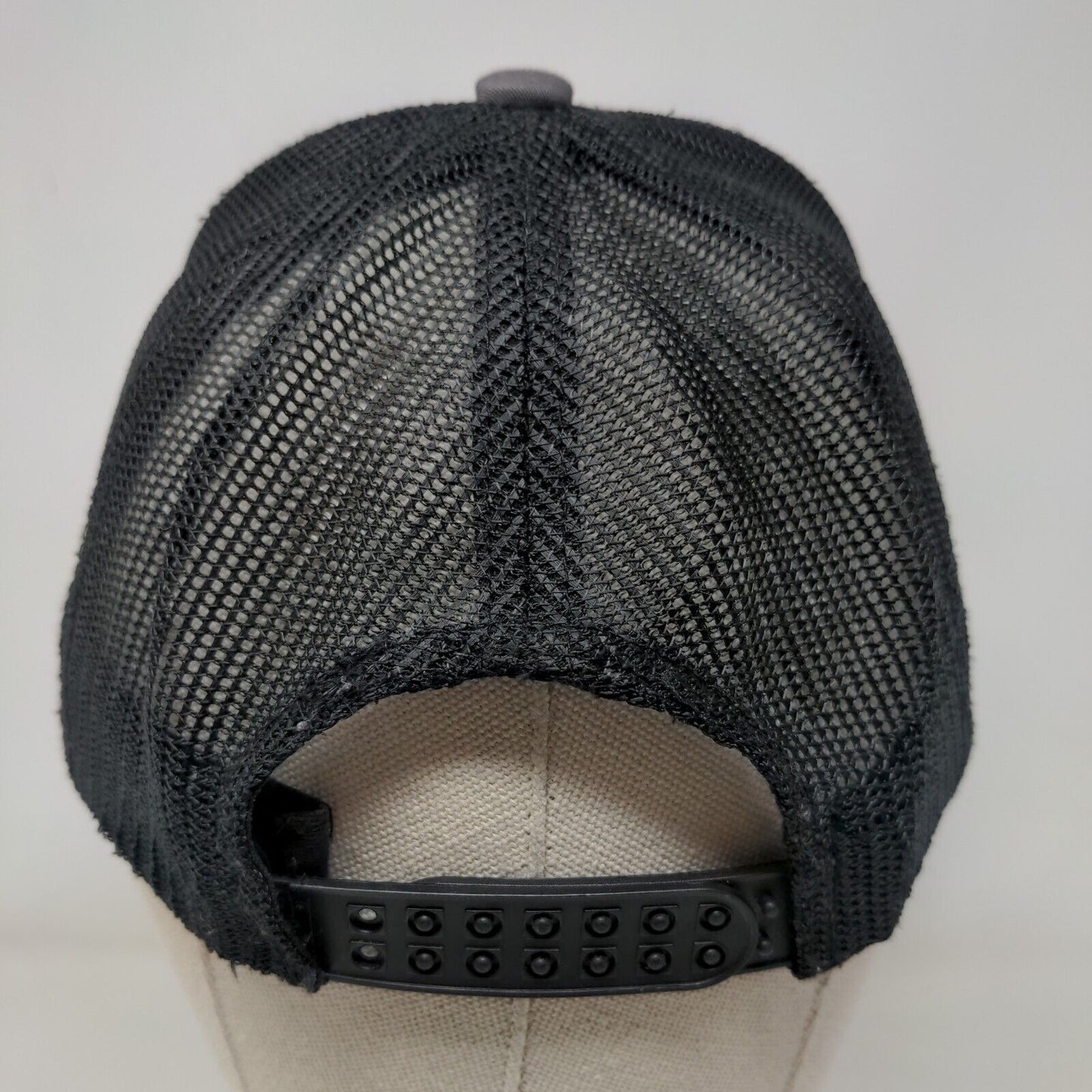 Sims Snapback Mesh Back Trucker Hat Gray One Size Embroidered Patch Colorblock