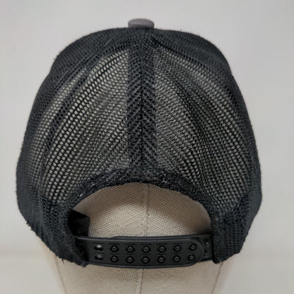 Sims Snapback Mesh Back Trucker Hat Gray One Size Embroidered Patch Colorblock