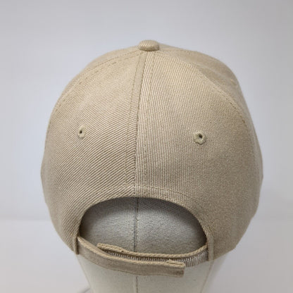 USS Idaho SSN 799 Strapback Hat Tan One Size Adjustable Embroidered 6 Panel
