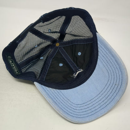 Legacy Trucker Hat Blue One Size Mesh Back Embroidered Crab Adjustable Snapback