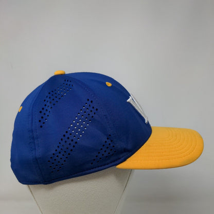 OC Sports Men's Snapback Hat Blue Yellow OSFM Embroidered W Palm Tree Logo