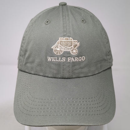 GSC Wells Fargo Baseball Cap Green One Size Slideback Stagecoach Logo Hat