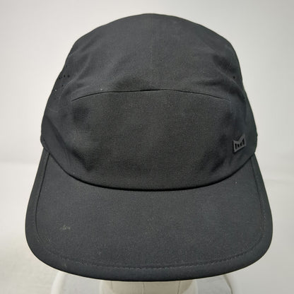 Melin 5 Panel Black One Size Hat Hydro Pace Performance Slideback Breathable
