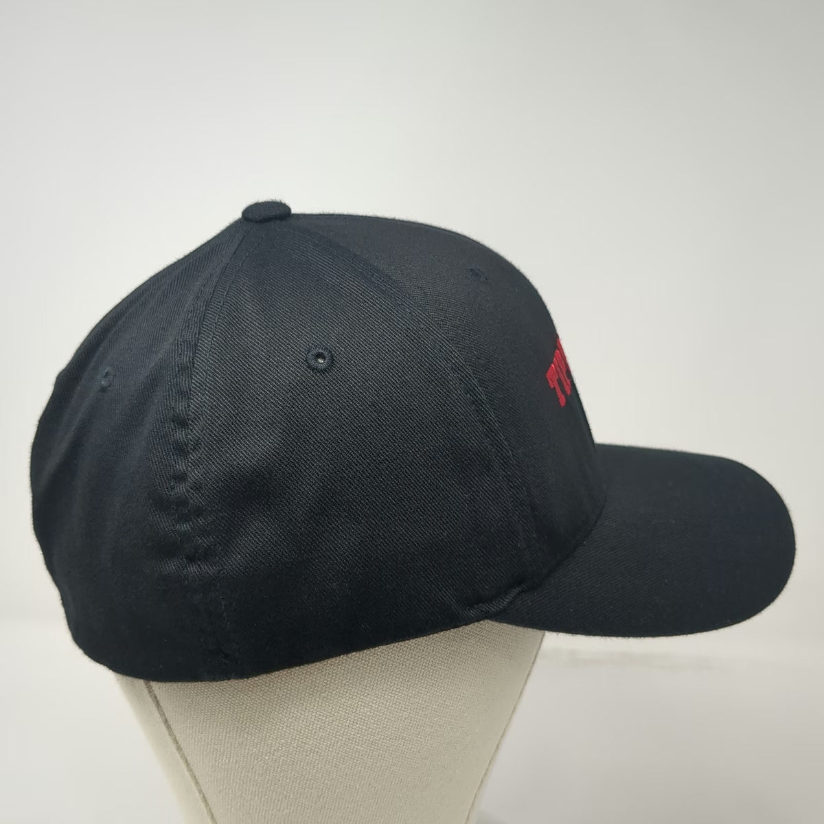 Flexfit Baseball Cap Black XL Tippmann Paintball Embroidered Logo Fitted Hat