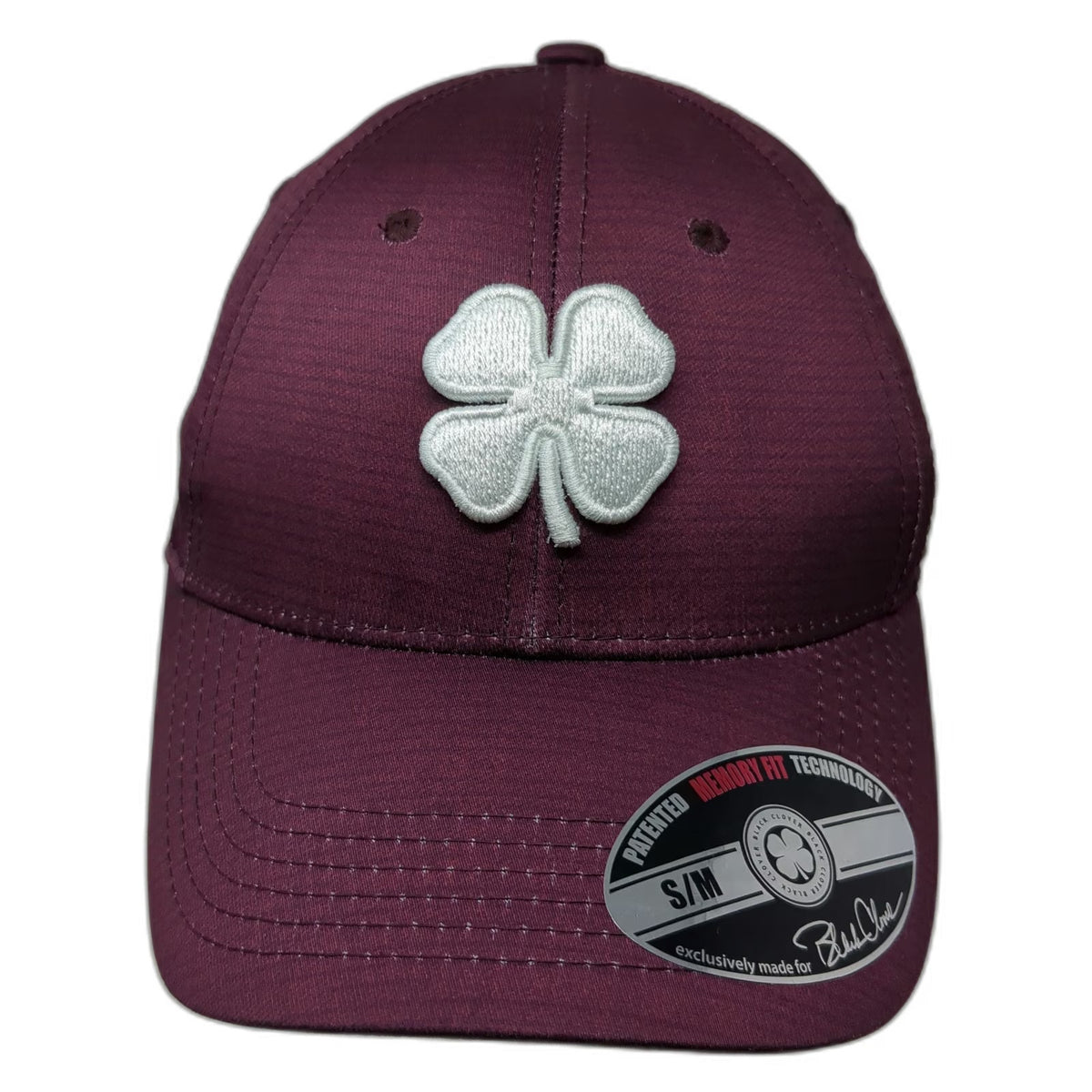 Black Clover Baseball Cap Red M Memory Fit Live Lucky Four Leaf Clover Hat